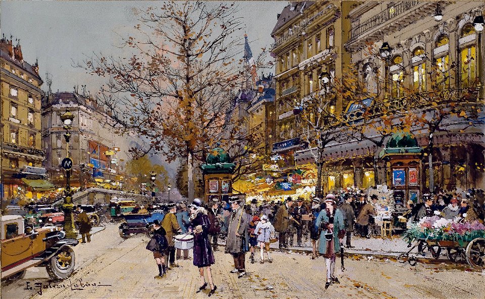 Eugène Galien-Laloue Paris Boulevard Bonne Nouvelle 2