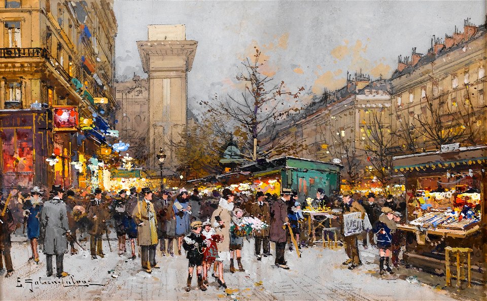 Eugène Galien-Laloue Paris Porte Saint-Denis 5