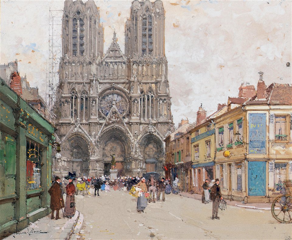 Eugène Galien-Laloue Reims Cathedral
