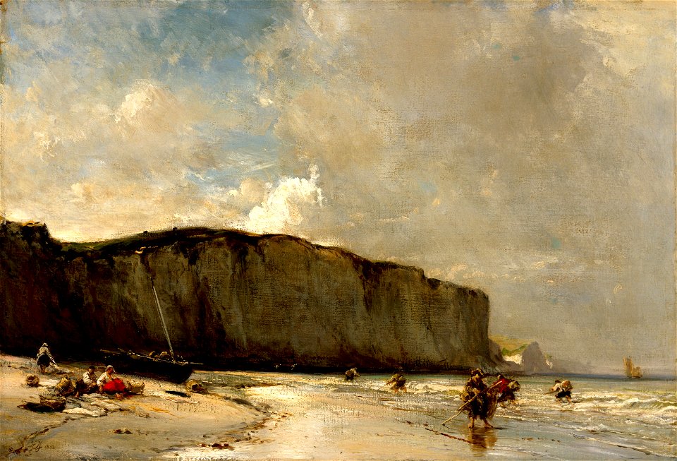 Eugène Isabey - View Along the Norman Coast - 78.126 - Museum of Fine Arts