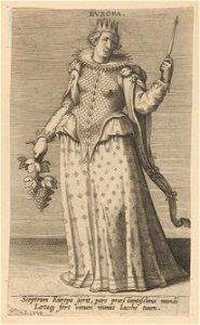 Europa print by Philip Galle, S.I 1740, Prints Department, Royal Library of Belgium
