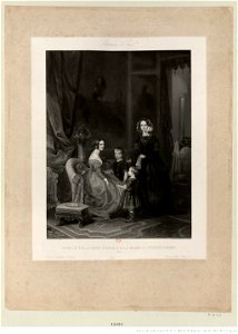 Eugène Lepoittevin, Visite de S. M. la reine Victoria, 1843. Free illustration for personal and commercial use.