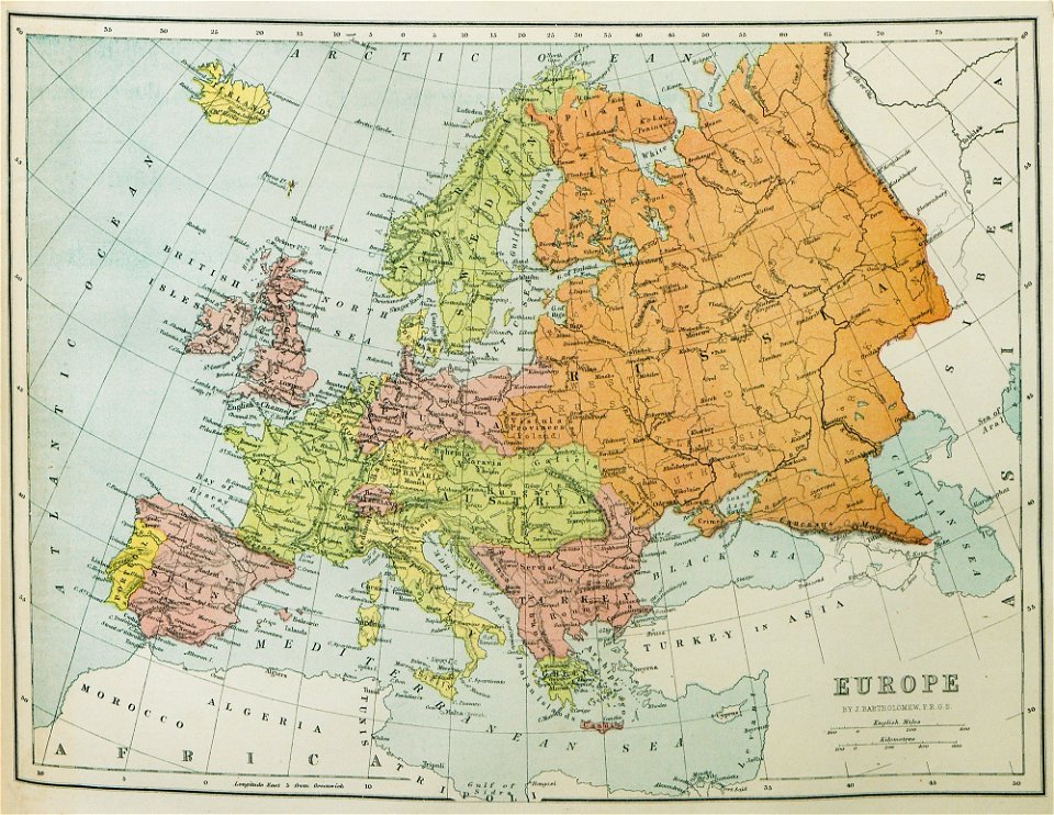 Europe - Ainsworth William Francis - 1870