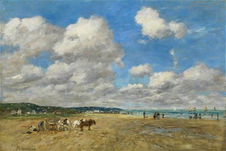 Eugène Louis Boudin (1824-1898) - Deauville - P.1948.SC.44 - Courtauld Institute of Art. Free illustration for personal and commercial use.