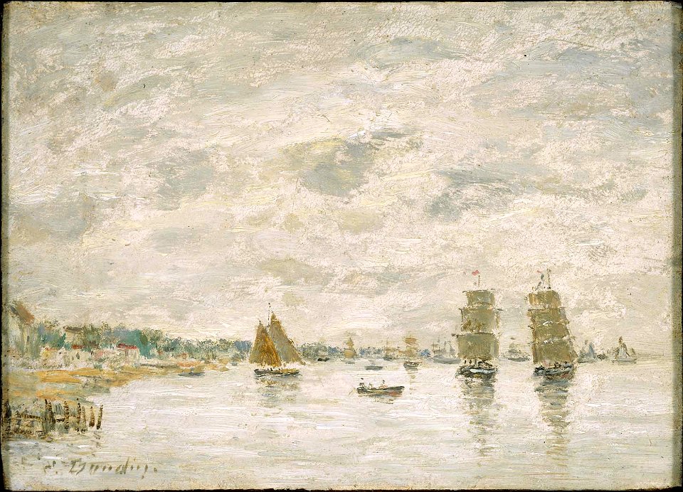 Eugène Louis Boudin - Port Scene - 48.521 - Museum of Fine Arts