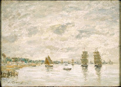 Eugène Louis Boudin - Port Scene - 48.521 - Museum of Fine Arts