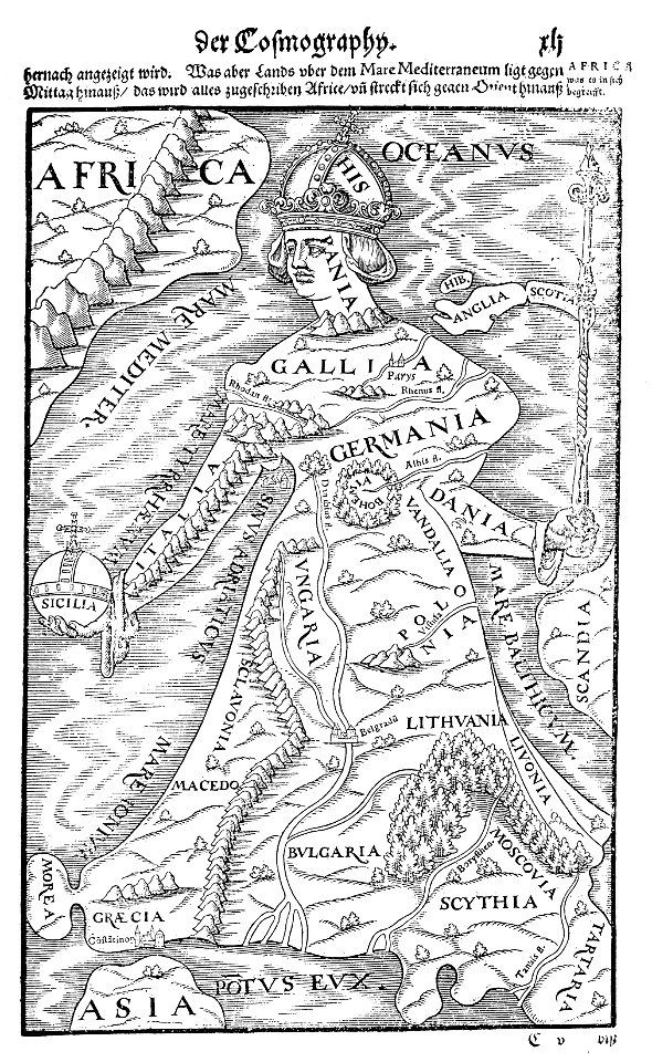 Europe as a Queen by Sebastian Münster