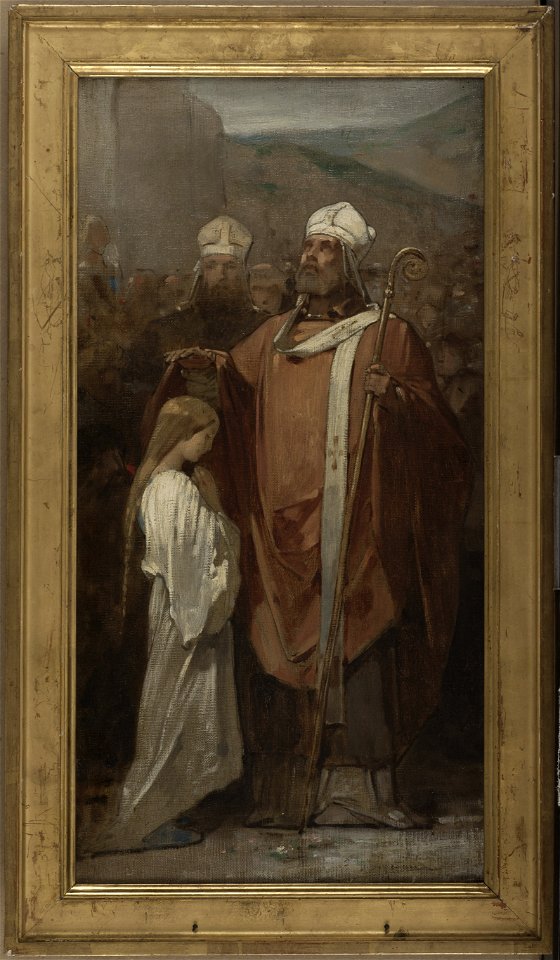 Eugène Médard - Esquisse pour l'église de Fontenay-sous-Bois , La Consécration de sainte Geneviève - PPP4739 - Musée des Beaux-Arts de la ville de Paris