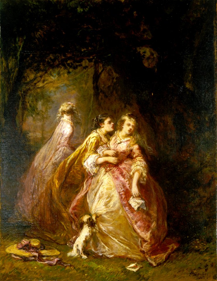 Eugène Louis Gabriel Isabey - The Letter - 282-1979 - Saint Louis Art Museum