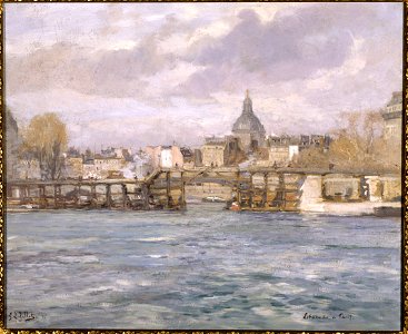 Eugène Louis Gillot - L'estacade de l'île Saint-Louis - P125 - Musée Carnavalet