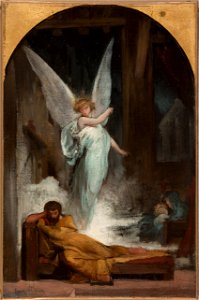 Eugène Romain Thirion - Esquisse pour l'église de la Trinité , Le songe de Saint-Joseph - PPP4797 - Musée des Beaux-Arts de la ville de Paris