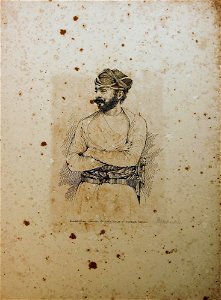 Euseph Khan, Soobadar. a Puthan. Native of Hydrabad. Dekhun. (BM As2006,Prt.281)