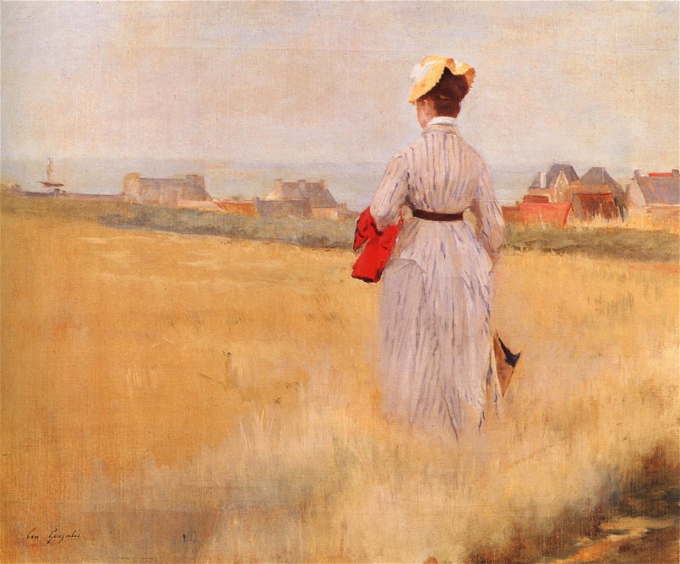 Eva Gonzalès - Dans les blés (Dieppe)