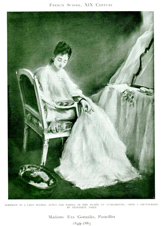 Eva Gonzalès - Portrait of a Seated Lady