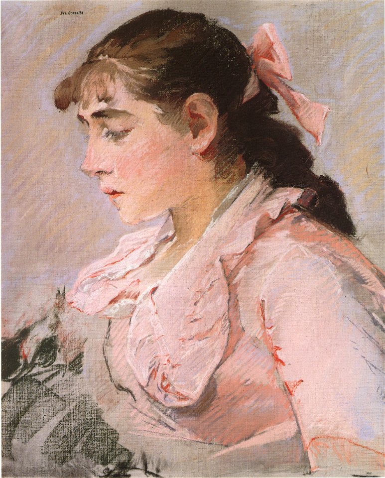 Eva Gonzalès - La femme en rose