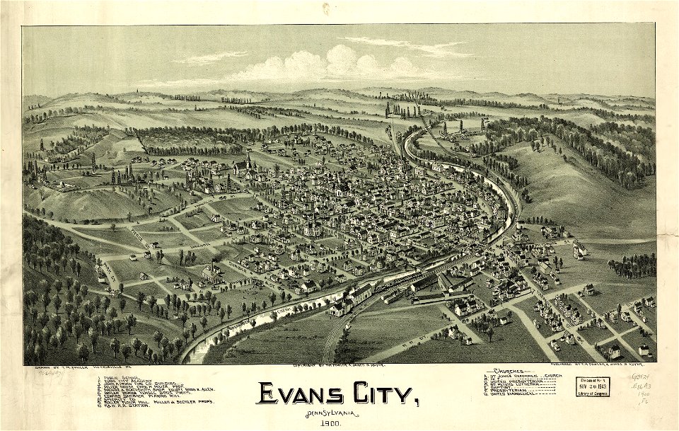 Evans City, Pennsylvania 1900. LOC 75694971