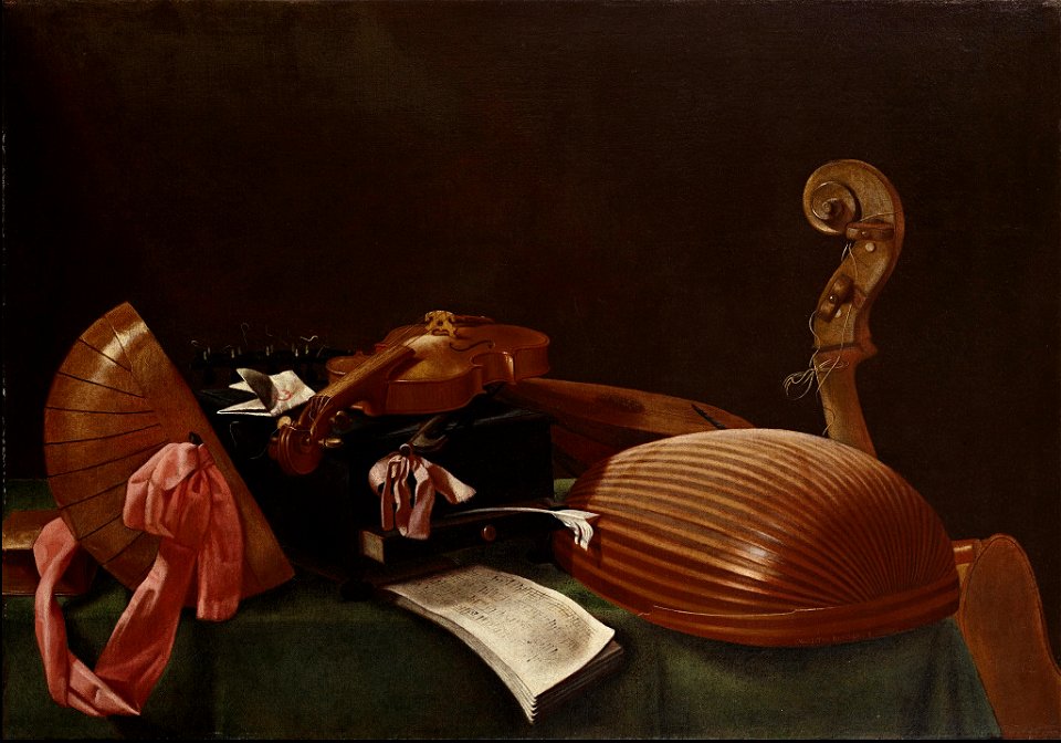 Evaristo Baschenis - Still-life with Musical Instruments - WGA01408