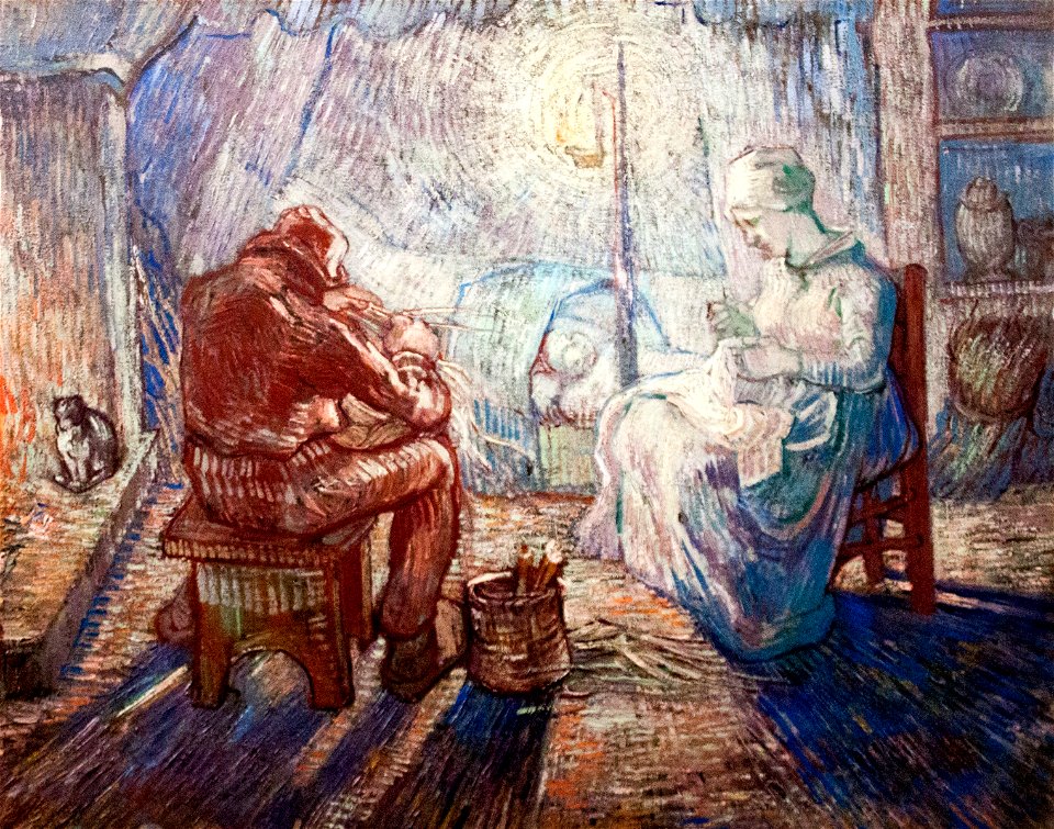Evening - The Watch (after Millet) - My Dream