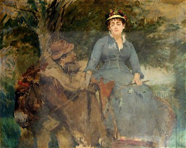 Eva Gonzalès (1849-1883) - The Donkey Ride - K2988 - Bristol City Museum and Art Gallery