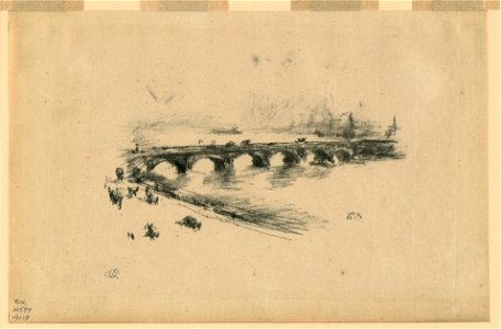 Evening, Little Waterloo Bridge) - (butterfly monogram) LCCN2003687662