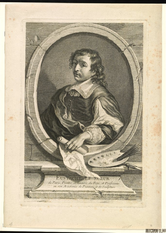 Eustache le sueur de Paris, Peintre ordinaire du Roy, et professeur en son Academie de Peinture et de sculpture LCCN2003674691