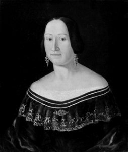 Eva Sophia Fridman, 1791-1861, gift med rusthållare Arvid Larsson (Marcus Larson) - Nationalmuseum - 39441