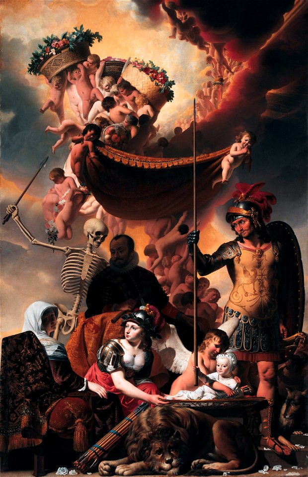 The birth of Frederik Hendrik, by Caesar van Everdingen