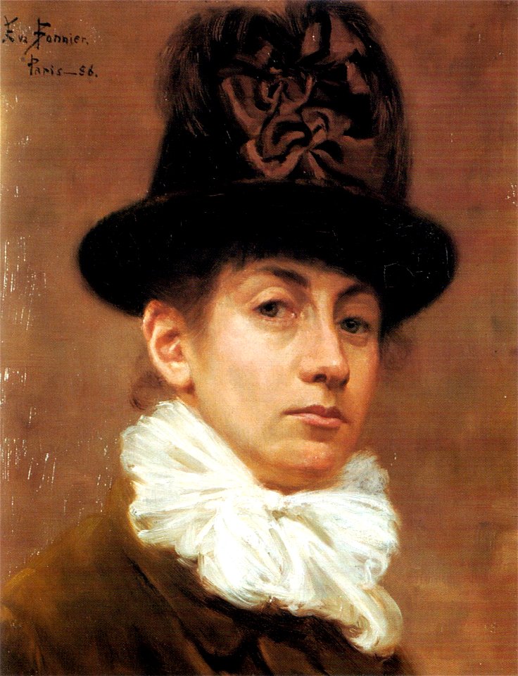 Eva Bonnier Självporträtt 1886