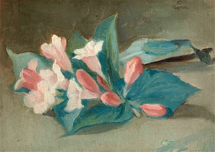 Eva Gonzales - Fleurs (panel)