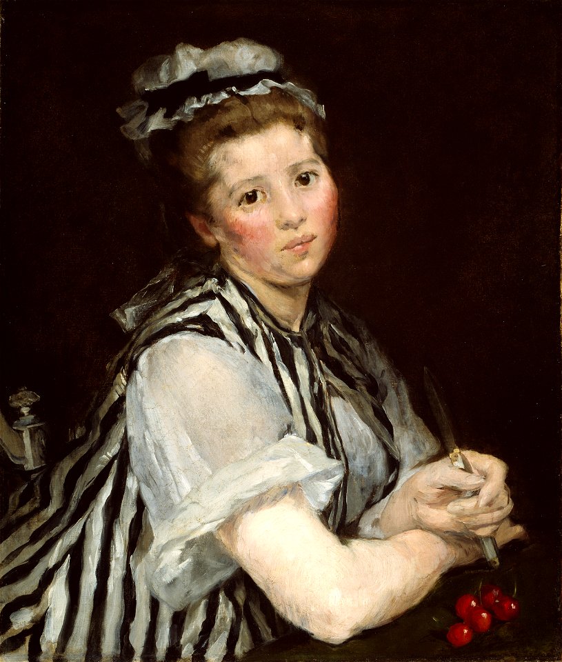 Eva Gonzalès - Girl with Cherries - 1940.32 - Art Institute of Chicago