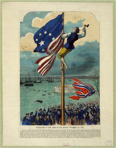 Evacuation of New York by the British, November 25, 1783 LCCN2006678643