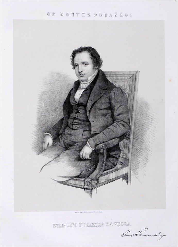 Evaristo Ferreira da Veiga - Litografia