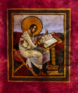 Evangeli dell'incoronazione (evangelista Matteo), Vienna, Kunsthistorisches Museum