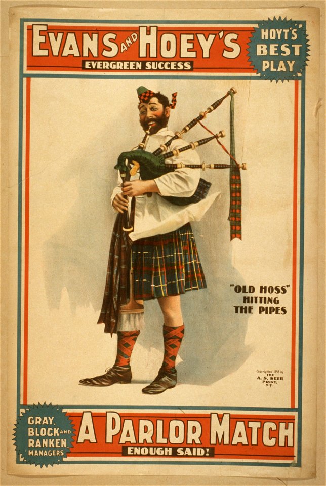 Evans and Hoey's evergreen success, A parlor match enough said! LCCN2014636357