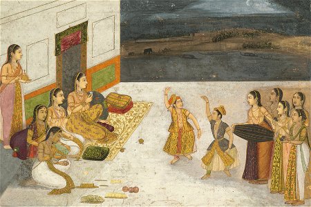 Evening concert Mughal period