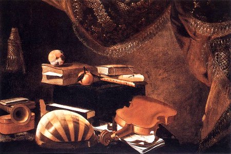 Evaristo Baschenis - Still-Life with Musical Instruments - WGA1407