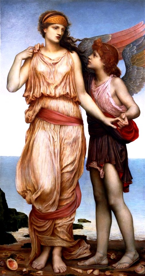 Evelyn de Morgan - Venus and Cupid, 1878