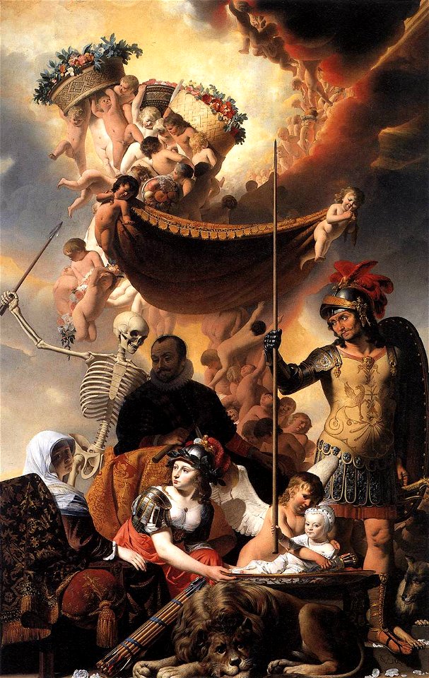 Allegory of the Birth of Frederik Hendrik c1650 Caesar van Everdingen