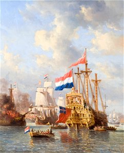 Everhardus Koster - Anno 1667. De tocht naar Chatham - SA 4953 - Amsterdam Museum