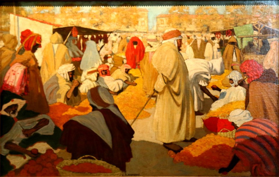 Evenepoel-Marché d'oranges à Blida