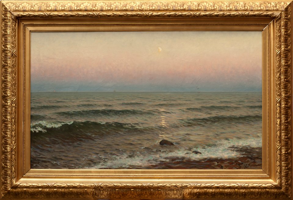 Evening by the Shore. Motif from Oxelösund (Wilhelm Jaensson) - Nationalmuseum - 18509