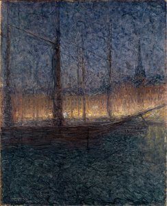 Evening in Kornhamnstorg, Stockholm (Eugène Jansson) - Nationalmuseum - 18960