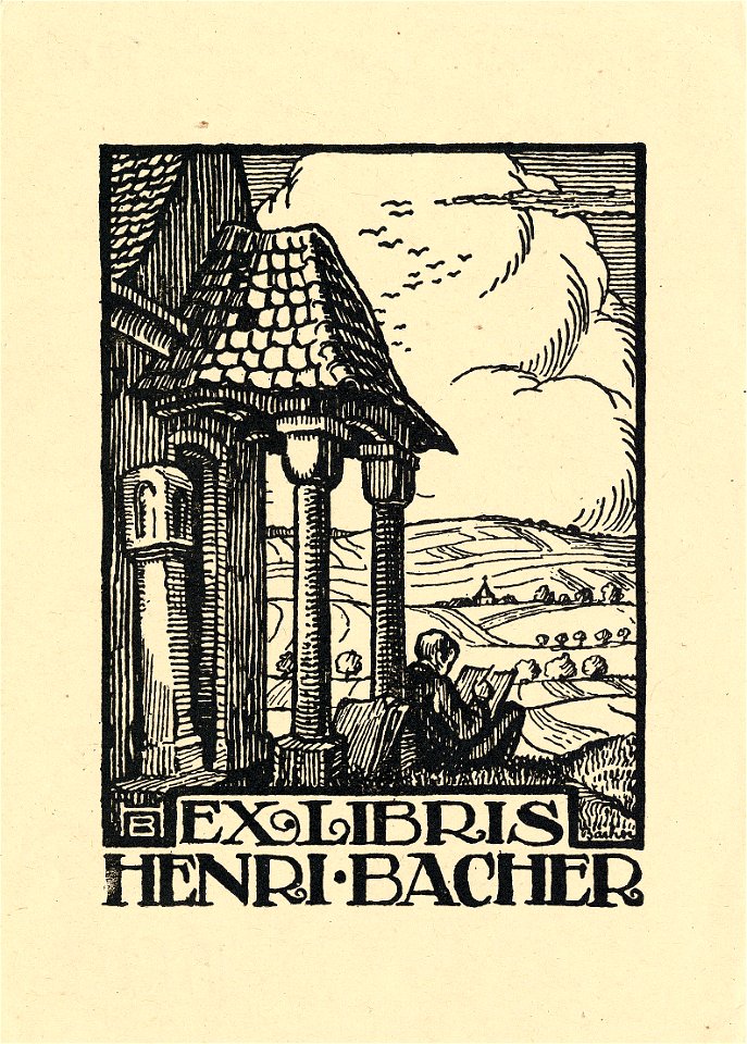 Ex libris Henri Bacher 190x
