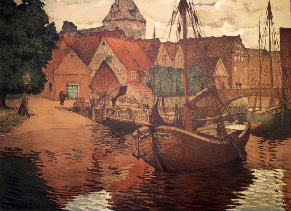Ewer auf Medem in Otterndorf
