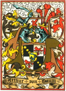 Ex Libris Arthur von Daum 1885