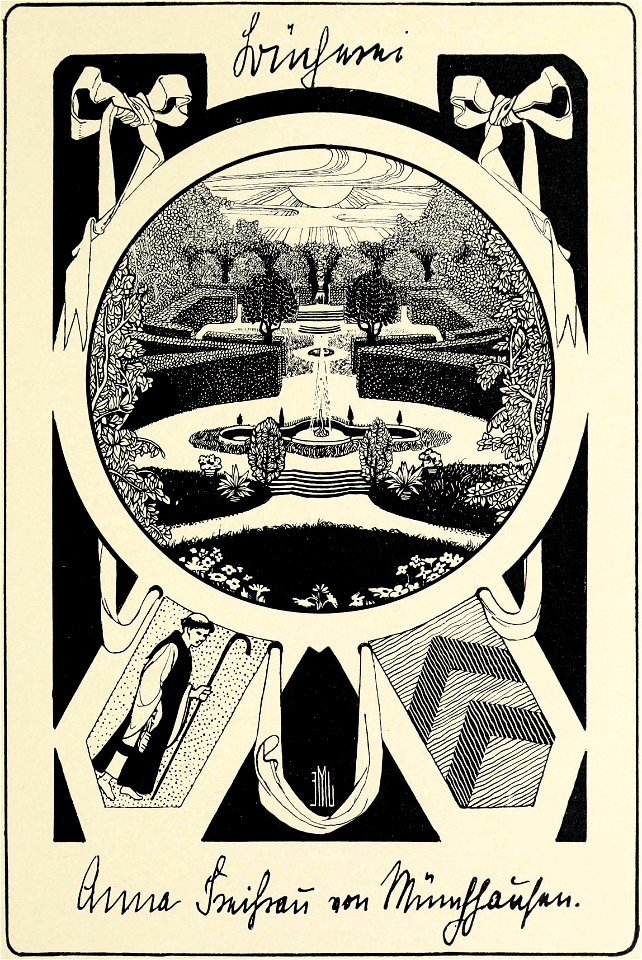 Ex Libris Frau Baronin von Münchhausen