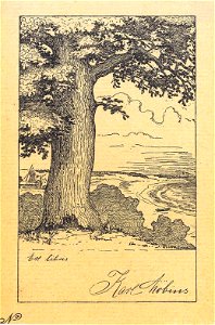 Ex libris Karl Möbius by Otto Rasch