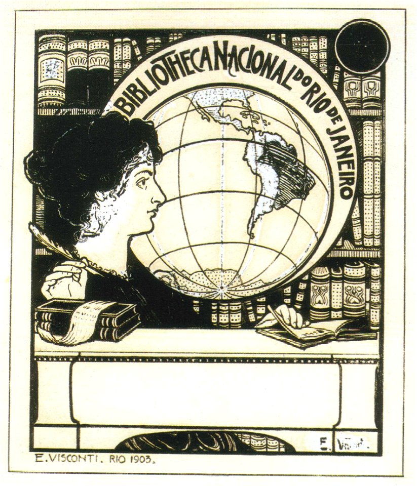 Ex-libris da Biblioteca Nacional BRA-RJ