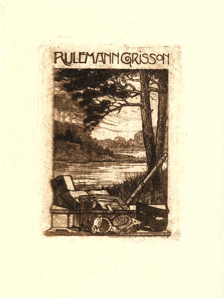 Ex libris Rulemann Grisson 1919