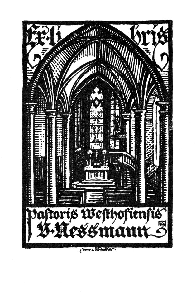 Ex libris V Nessmann